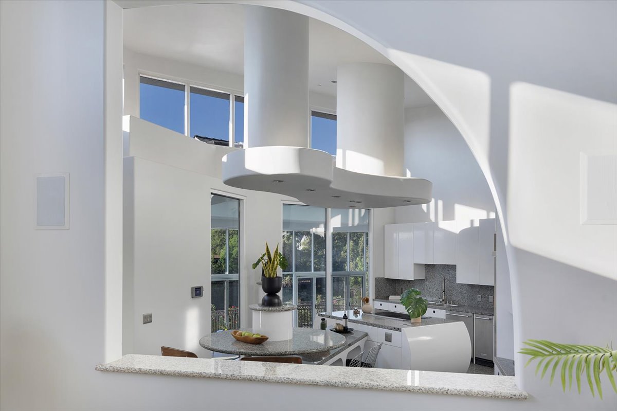 living to kitchen