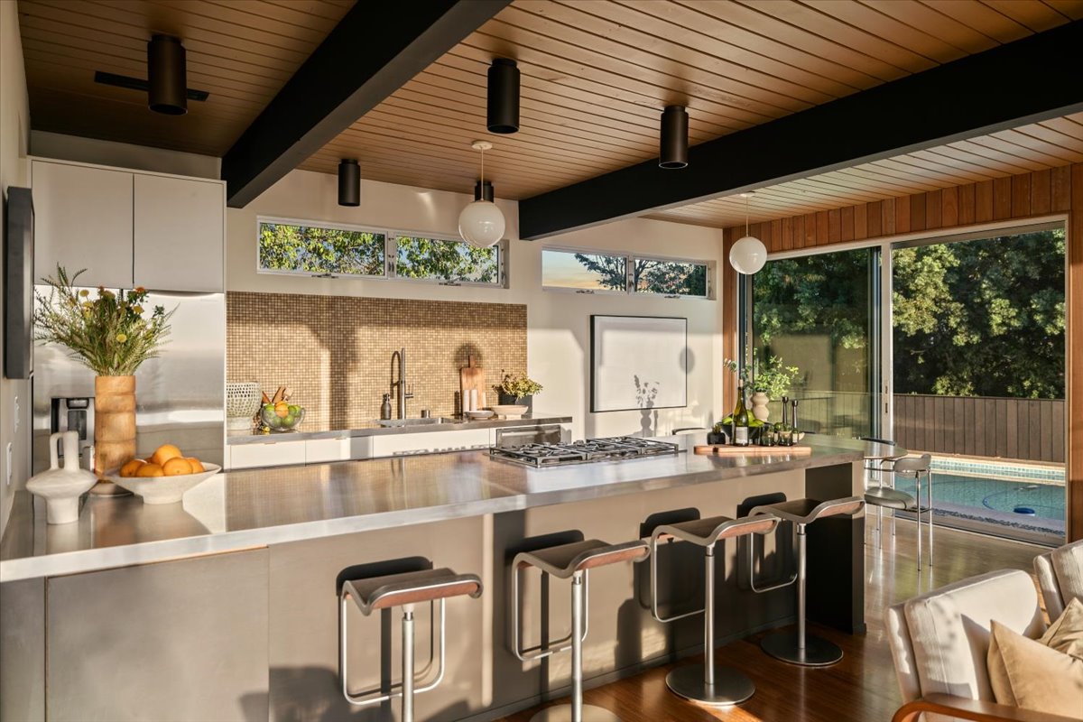 living to kitchen