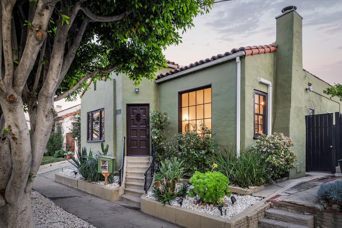 front exterior twilight